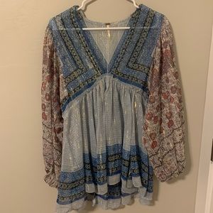 Boho free people top. Like new, size medium.